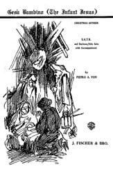 Gesu Bambino SATB choral sheet music cover Thumbnail